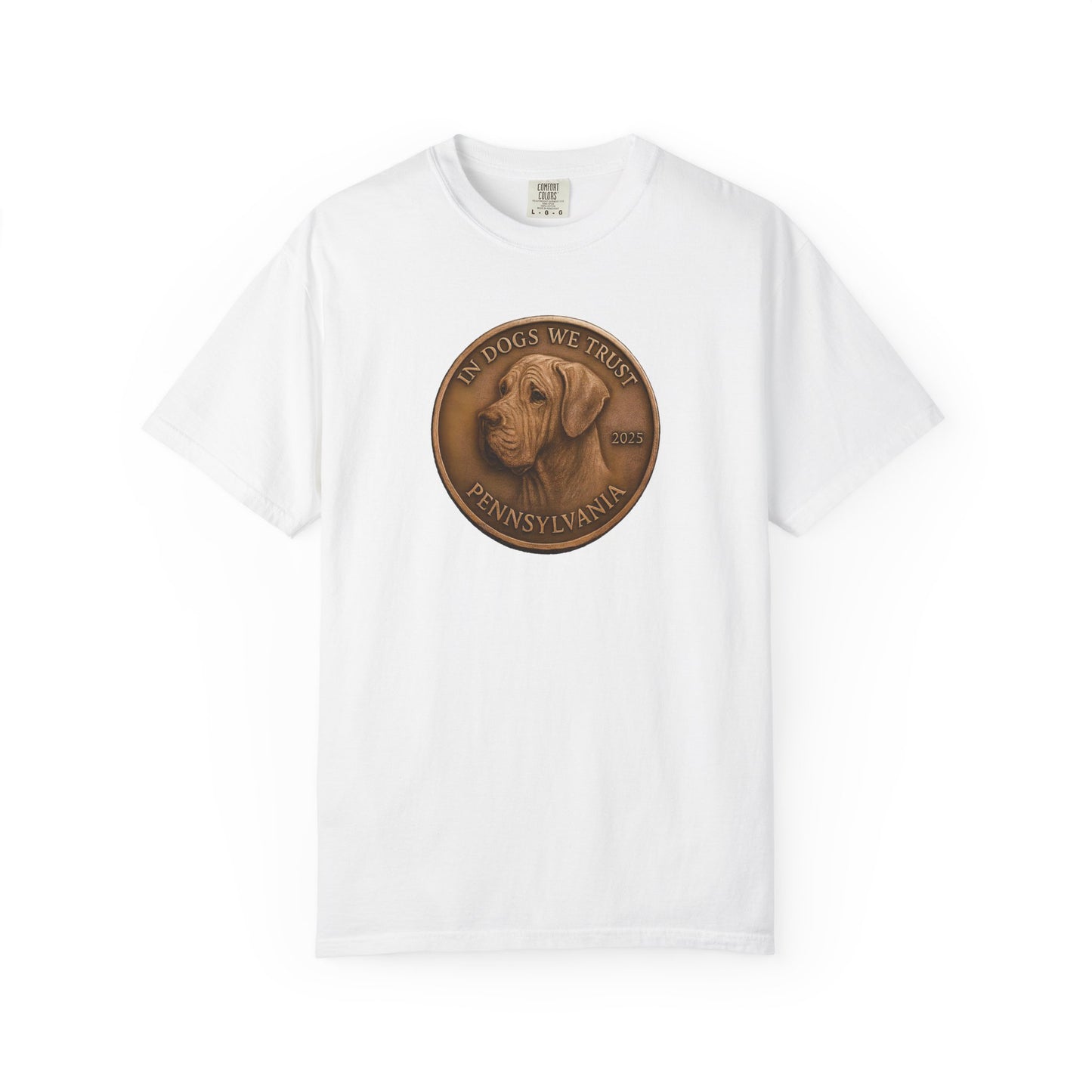 Pennsylvania State Coin T-Shirt Collection - Proud Dog Breed Illustrations
