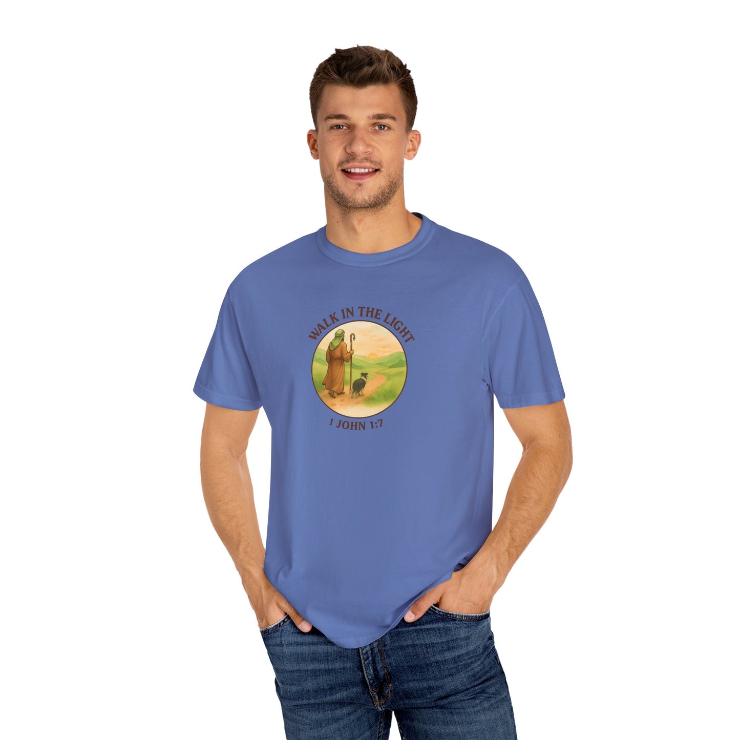 Walk in the light T-Shirt, Casual Fashion Tee, Motivational Gift, Unisex Graphic Tee, Perfect for Gifts and Celebrations