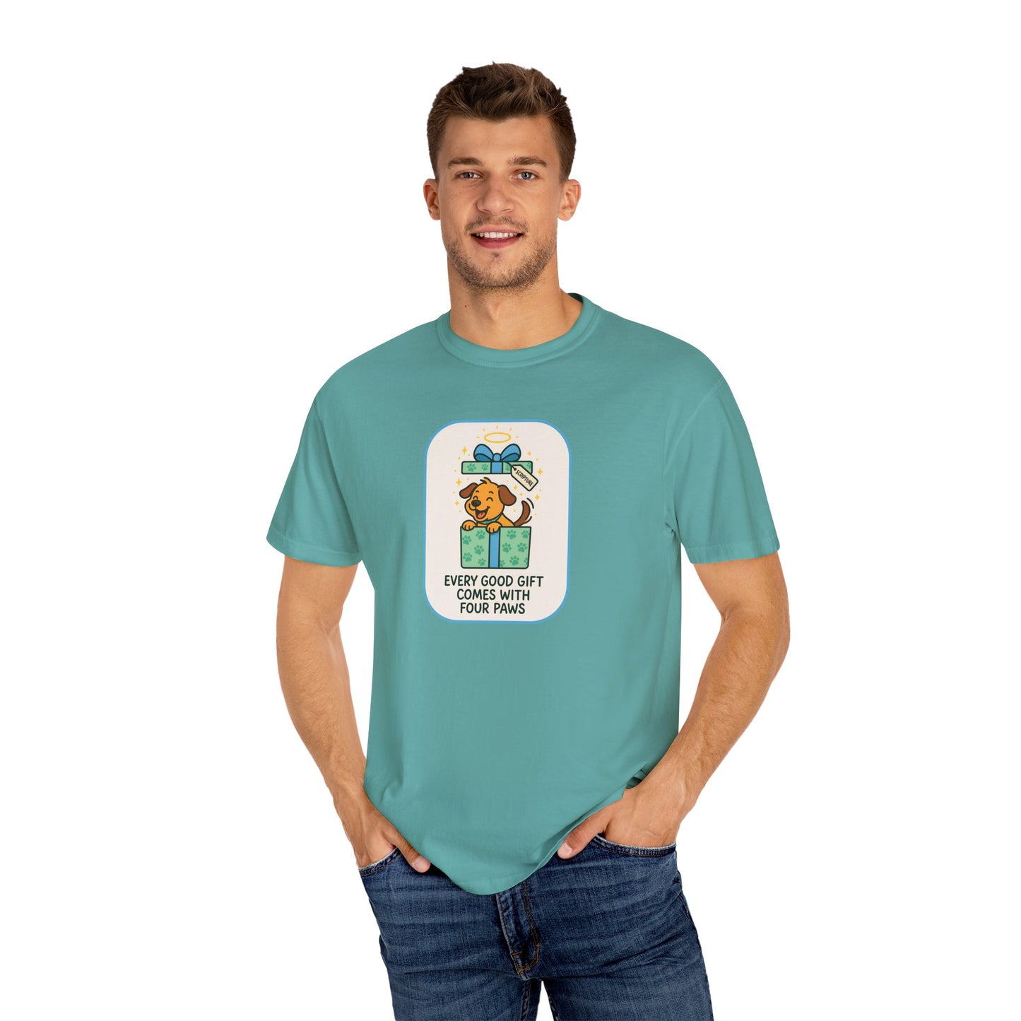 Dog Lover's Gift Tee - Every Good Gift Comes with Four Paws, Pet Owners, Animal Lover Shirt, Unique Gift for Dog Lovers, Casual [...]