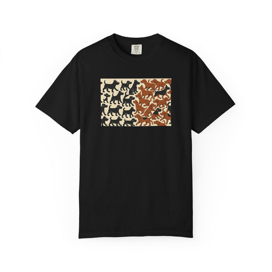 Vintage Dog Print Unisex T-Shirt - Casual Wear for Animal Lovers