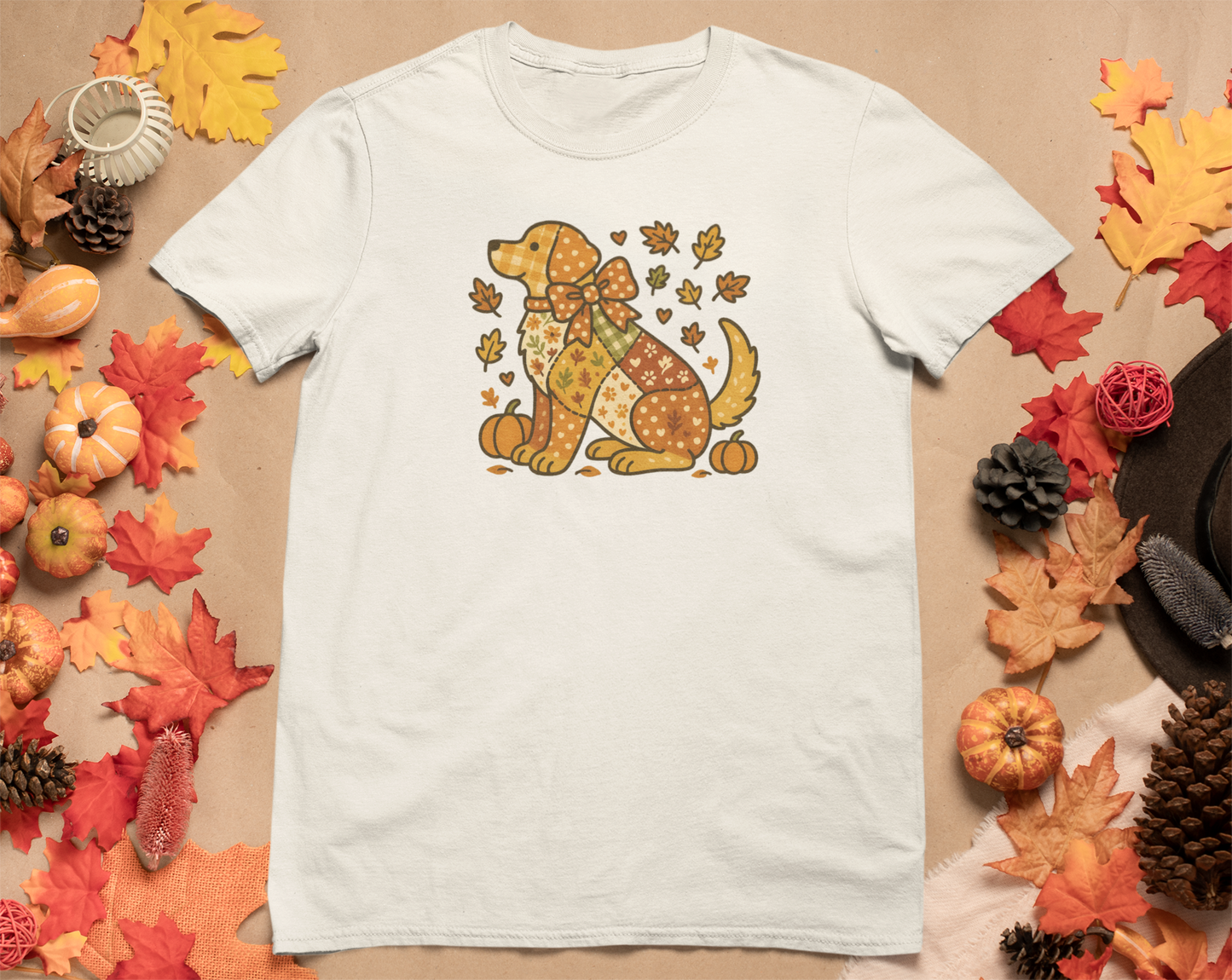 Autumn Dog Lover T-Shirt | Cute Fall Apparel, Pet Shirt, Cozy Gift, Unisex Tee, Thanksgiving Outfit, Seasonal Fashion