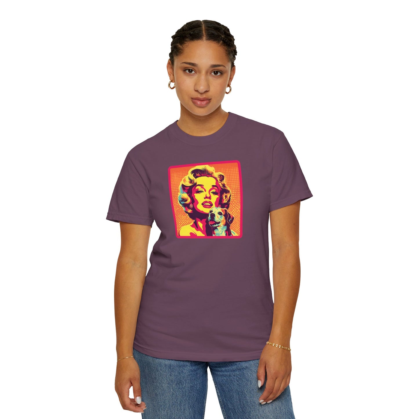 Vintage Dog Mom T-shirt - Unisex Garment-Dyed Tee for Dog Lovers