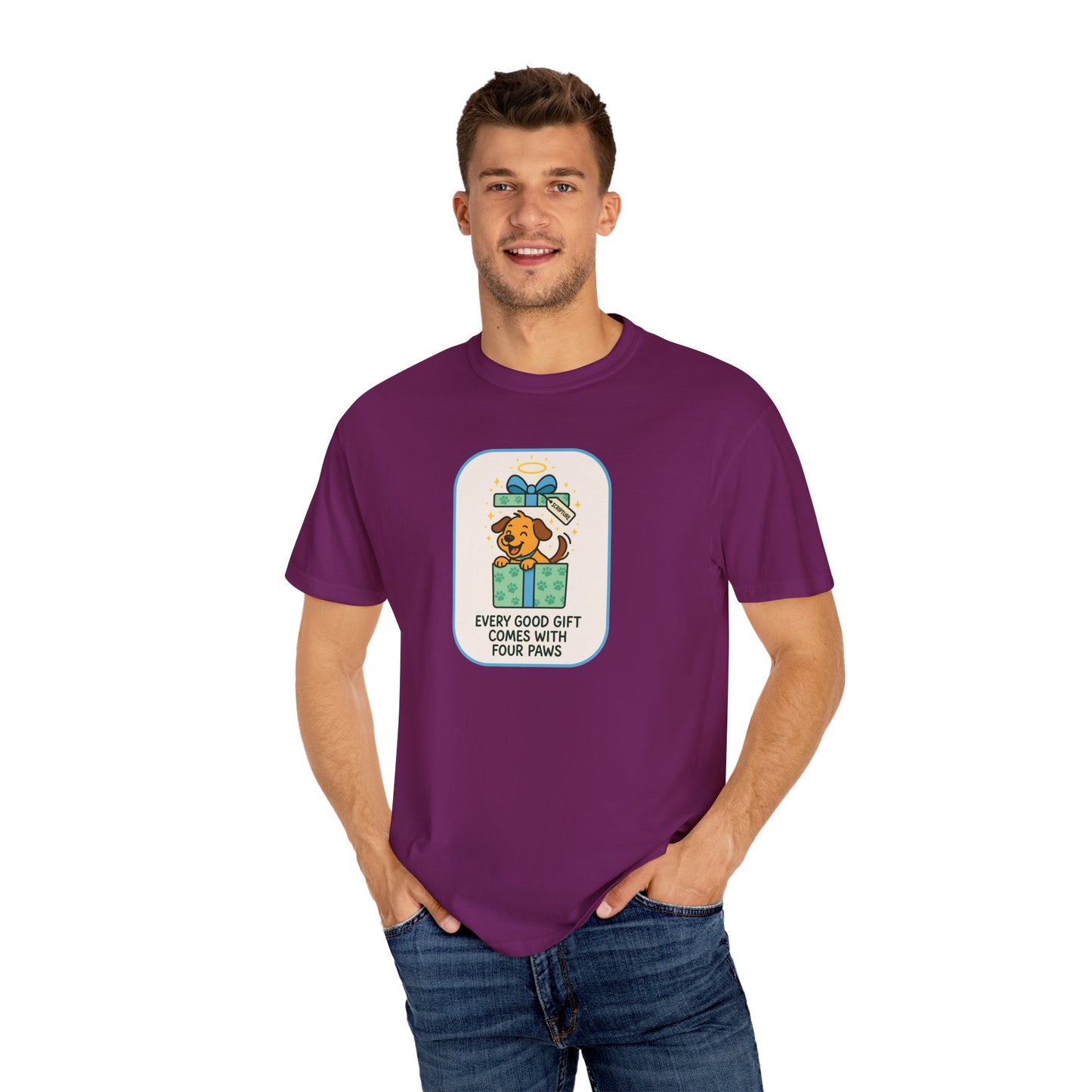 Dog Lover's Gift Tee - Every Good Gift Comes with Four Paws, Pet Owners, Animal Lover Shirt, Unique Gift for Dog Lovers, Casual [...]