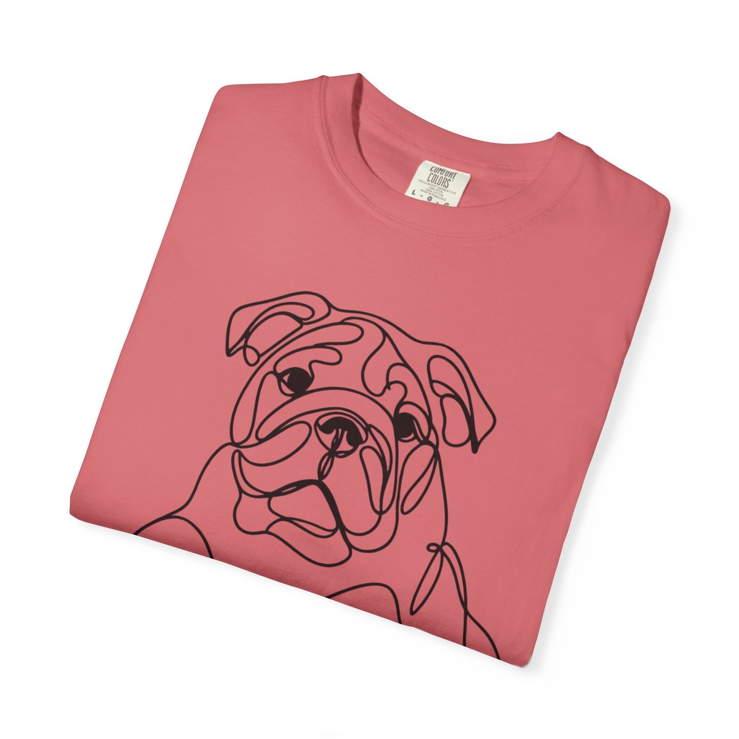 Bulldog Line Art Unisex T-Shirt - Perfect for Dog Lovers & Casual Days