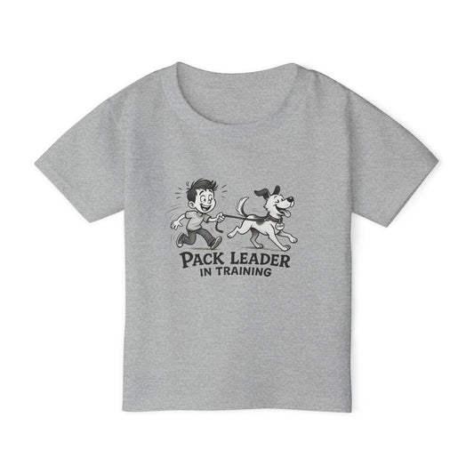 Toddler T-shirt, Cute Dog and Kid Design, Pack Leader in Training Tee, Gift for Dog Lovers, Kids Apparel, Animal Themed Shirt