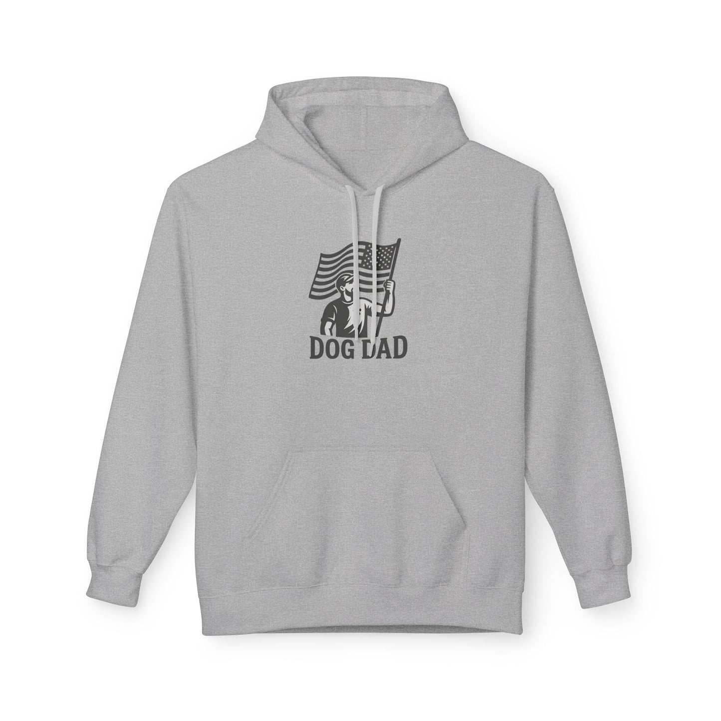 Dog Dad Fleece Hoodie, Unisex Softstyle Hooded Sweatshirt, Perfect Gift for Dog Lovers, Comfortable and Stylish
