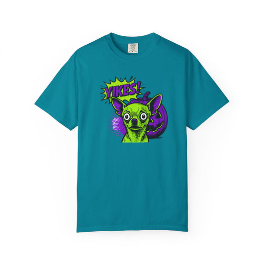 Yikes! Spooky Greens Unisex T-Shirt, Funny Halloween Shirt, Gift for Goth Lovers, Unique Graphic Tee, Statement Top