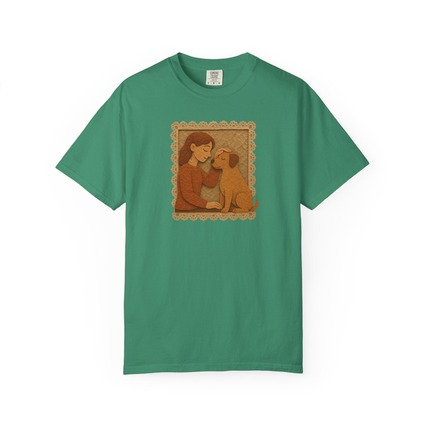 Dog Mom T-shirt - Unisex Garment-Dyed Tee for Dog Lovers