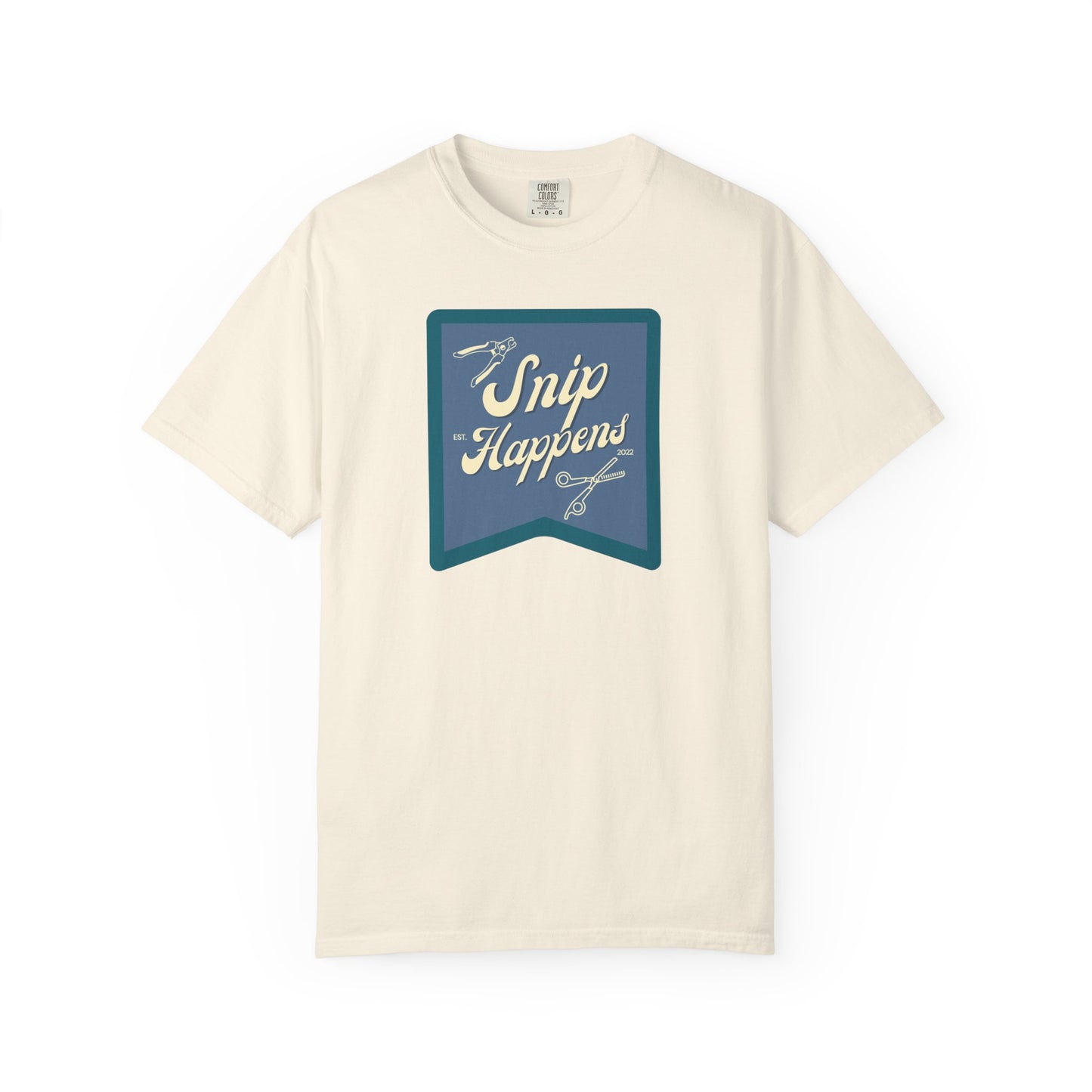 Snip Happens Unisex Garment-Dyed T-Shirt - Fun & Casual Apparel for Stitching Lovers
