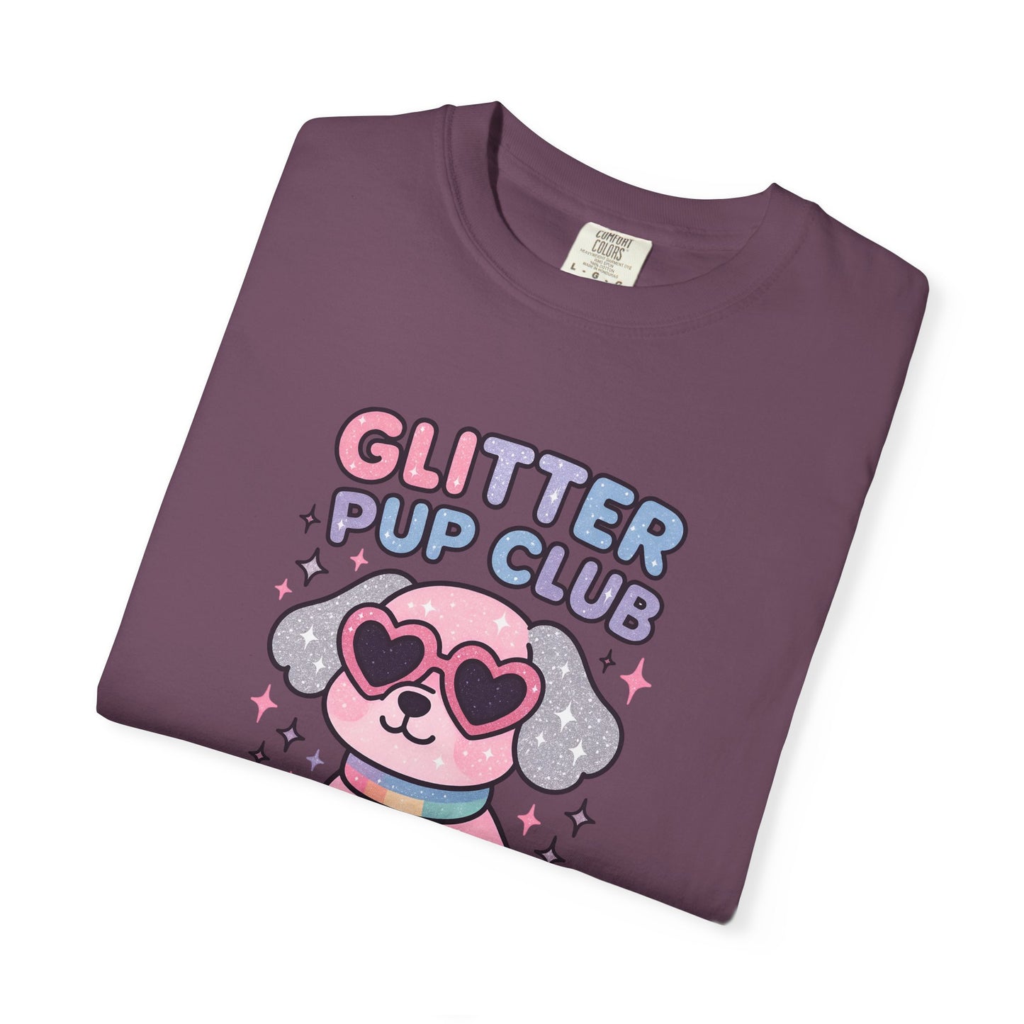 Glitter Pup Club Unisex T-Shirt, Cute Dog Tee, Pet Lovers Gift, Fun Casual Wear, Animal Lover Shirt, Summer Essentials