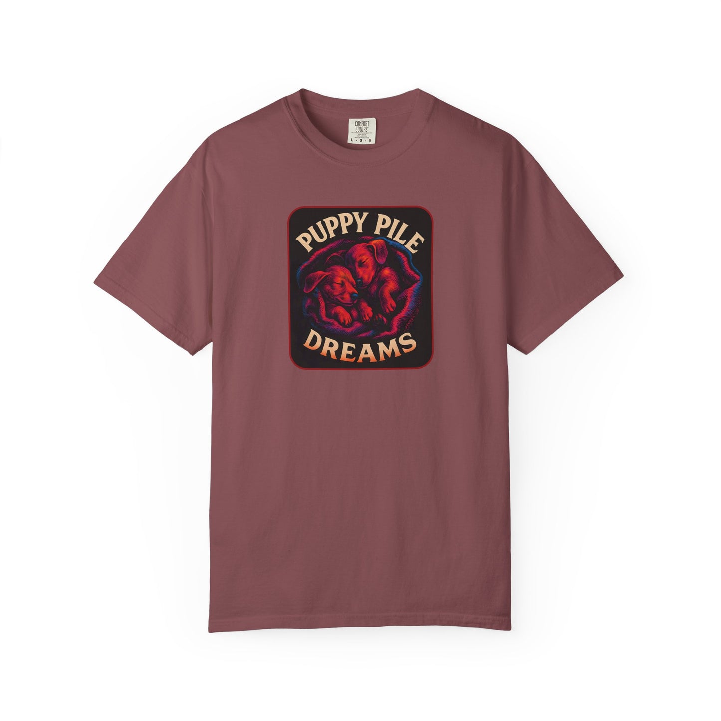 Puppy Pile Dreams T-Shirt, Unisex Tee, Dog Lover Gift, Casual Wear, Comfortable Cotton Shirt, Fun Animal Graphic Tee