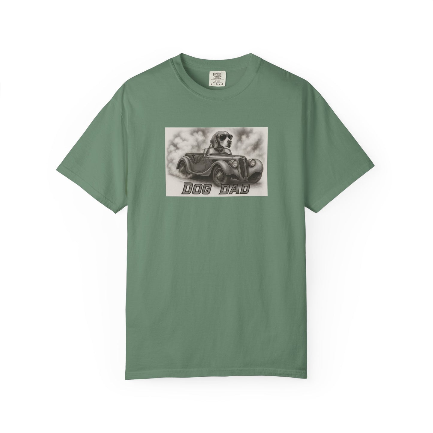 Dog Dad- Beagle - Cool Dogs in Cool Cars T-Shirt Collection