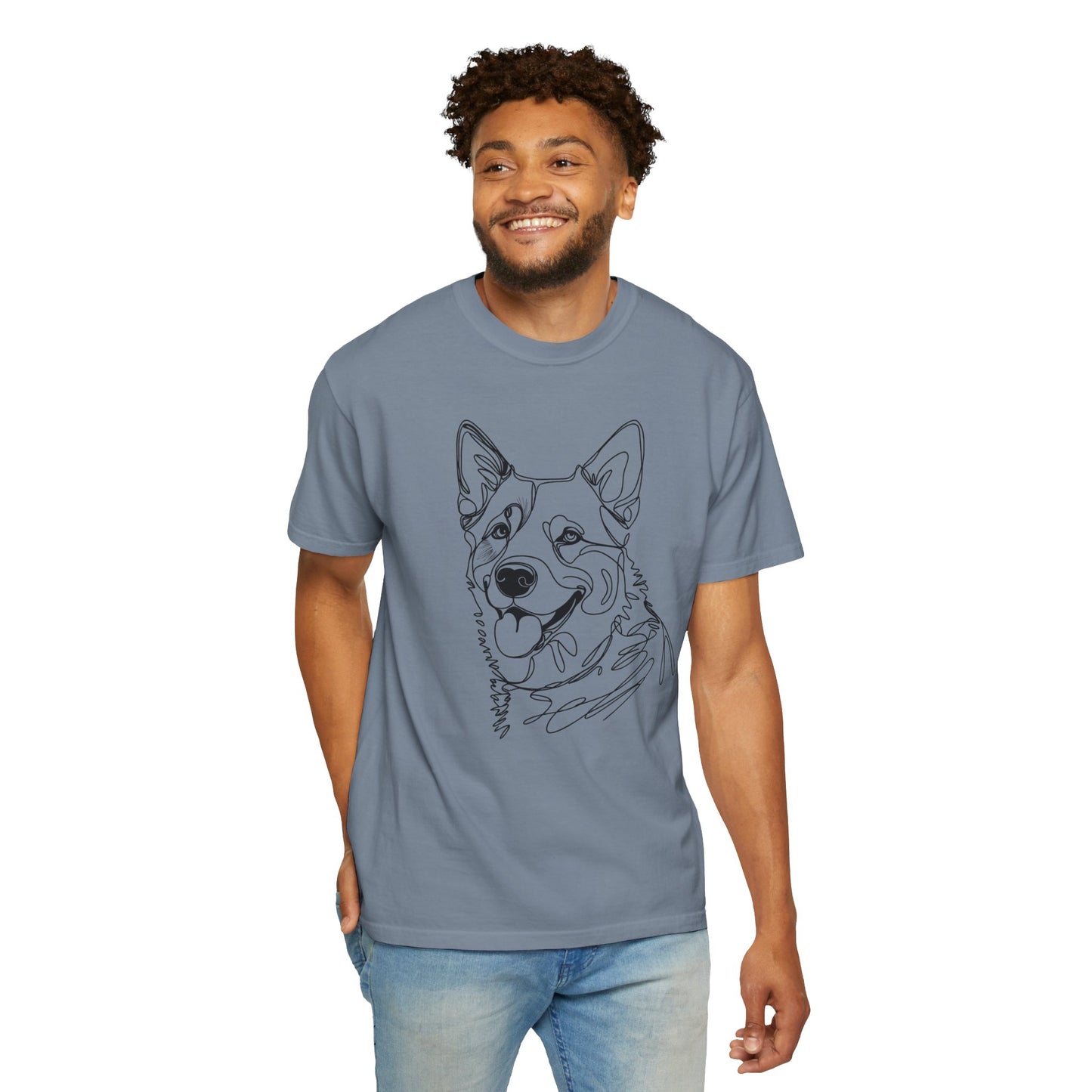 Blue Heeler Line Art Tee