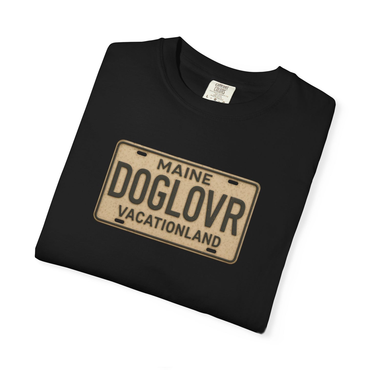 Vintage Maine DOGLOVR State License Plate T-Shirt