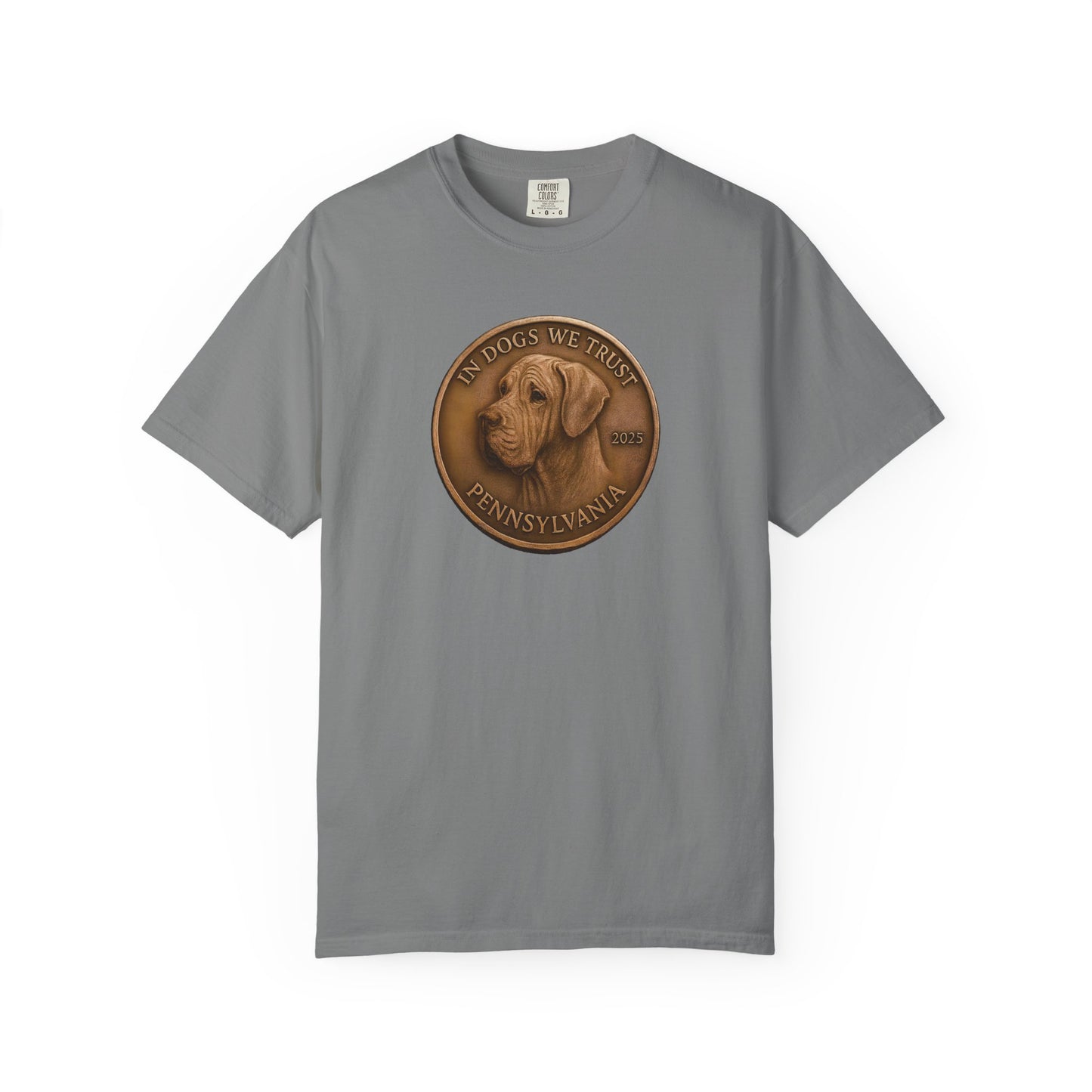 Pennsylvania State Coin T-Shirt Collection - Proud Dog Breed Illustrations
