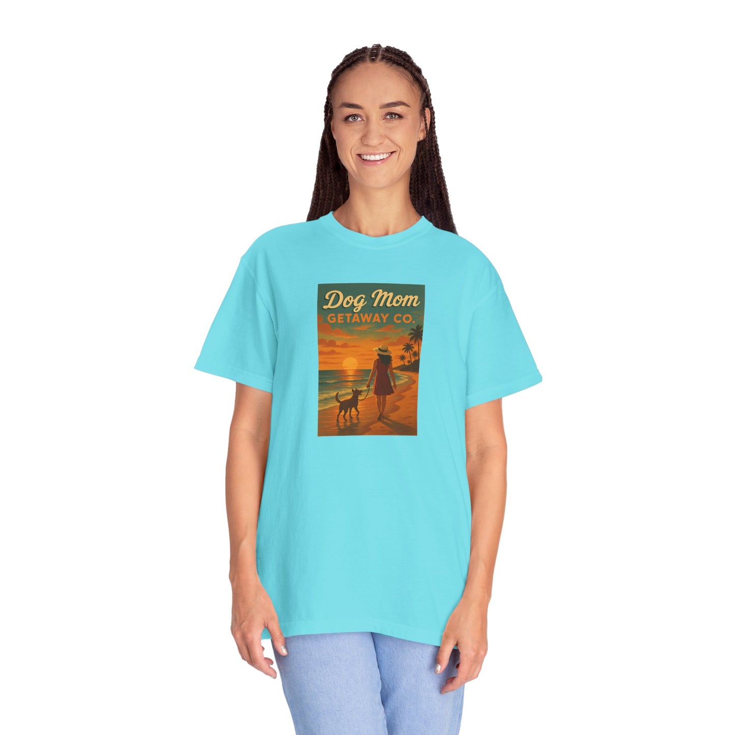 Dog Mom Sunset VacationTee