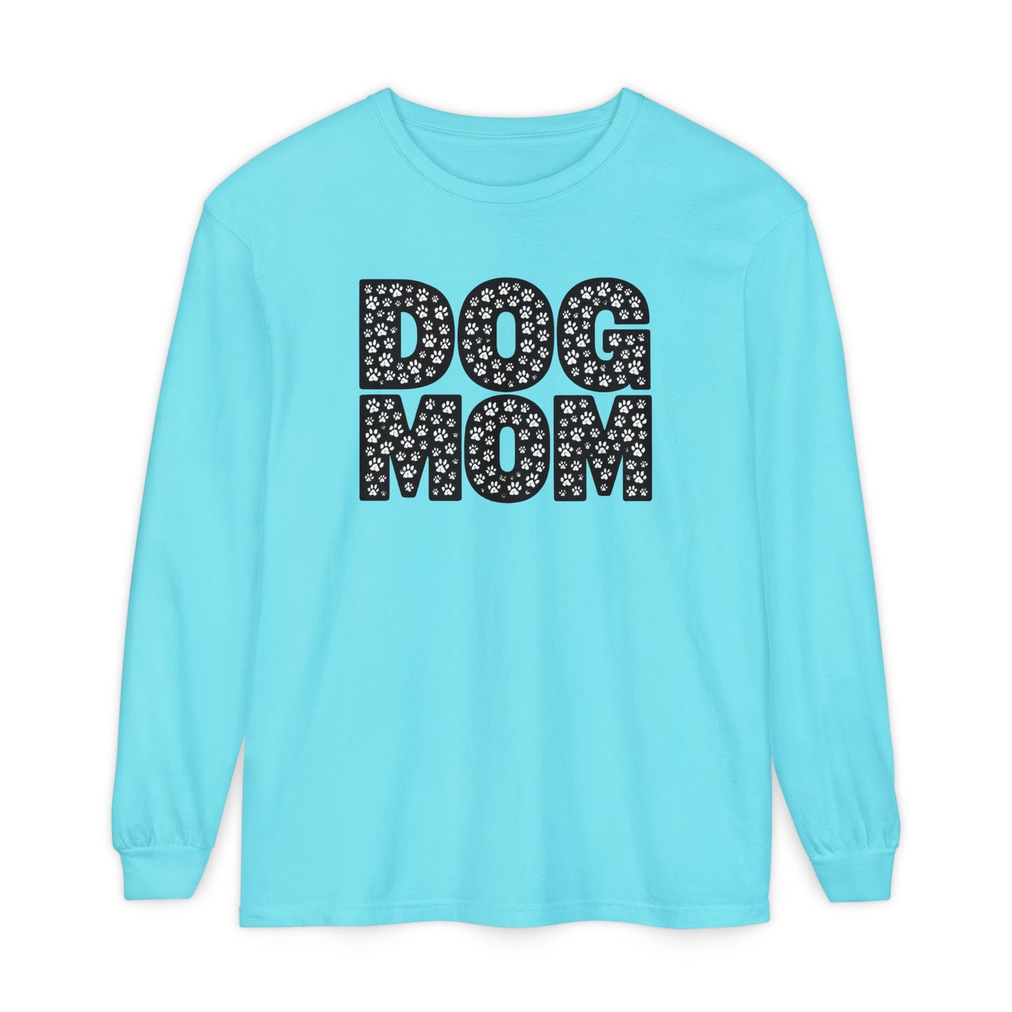Dog Mom Long Sleeve T-Shirt, Gift for Dog Lovers, Casual Wear, Pet Owner Apparel, Mother's Day Gift, Dog Themed Fashion