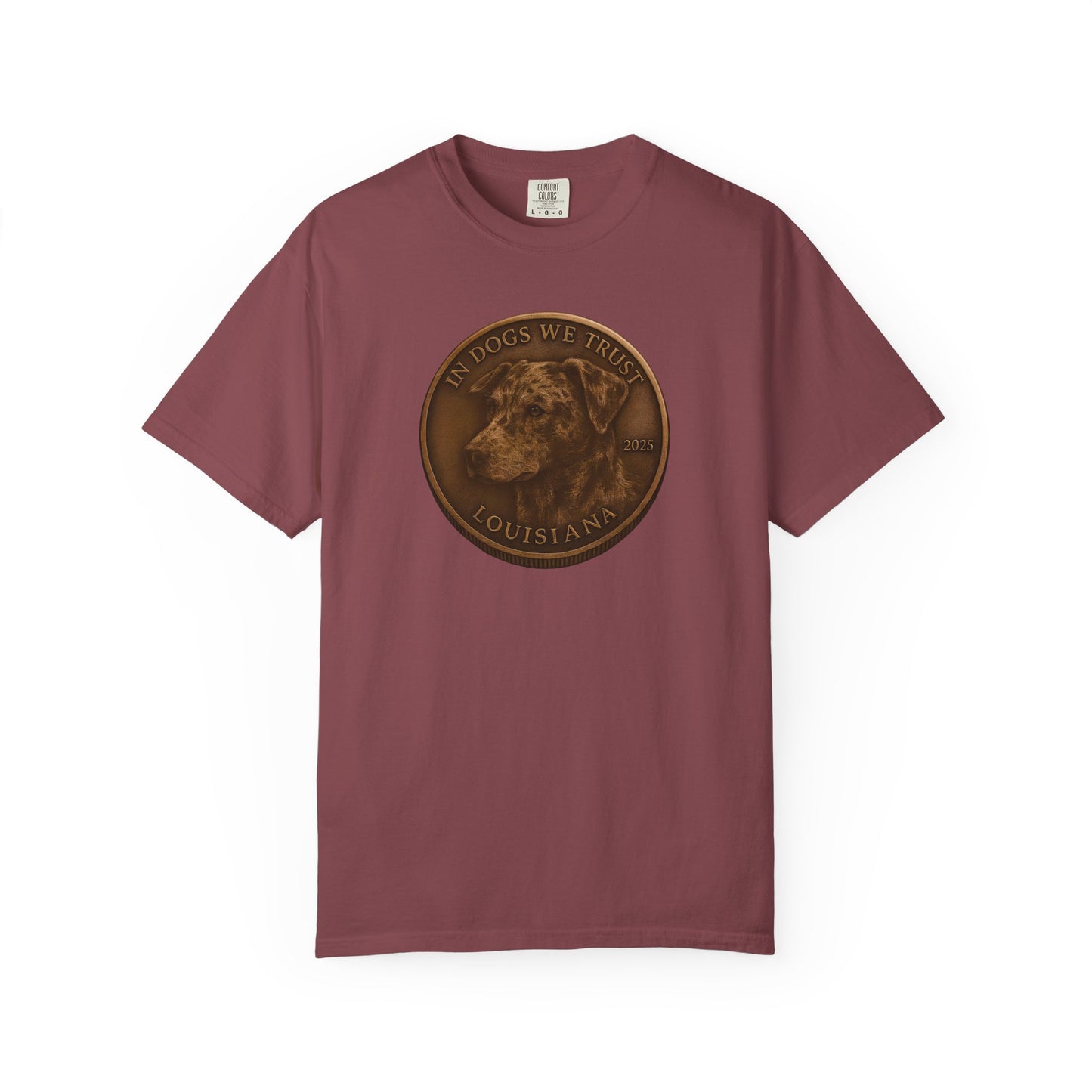 Louisiana State Coin T-Shirt Collection - Proud Dog Breed Illustrations