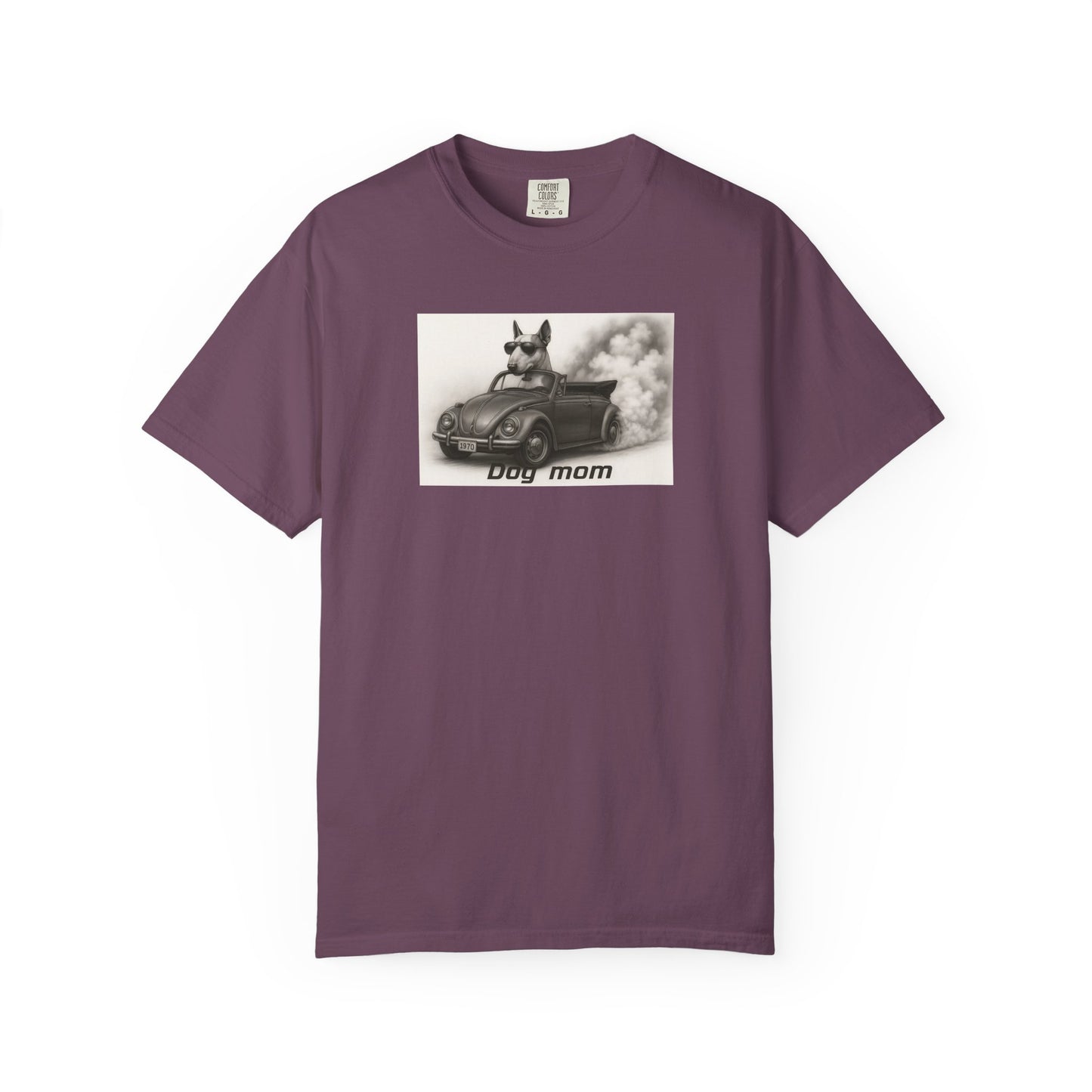 Dog Mom - Bull Terrier - “Cool Dogs in Cool Cars” T-Shirt Collection
