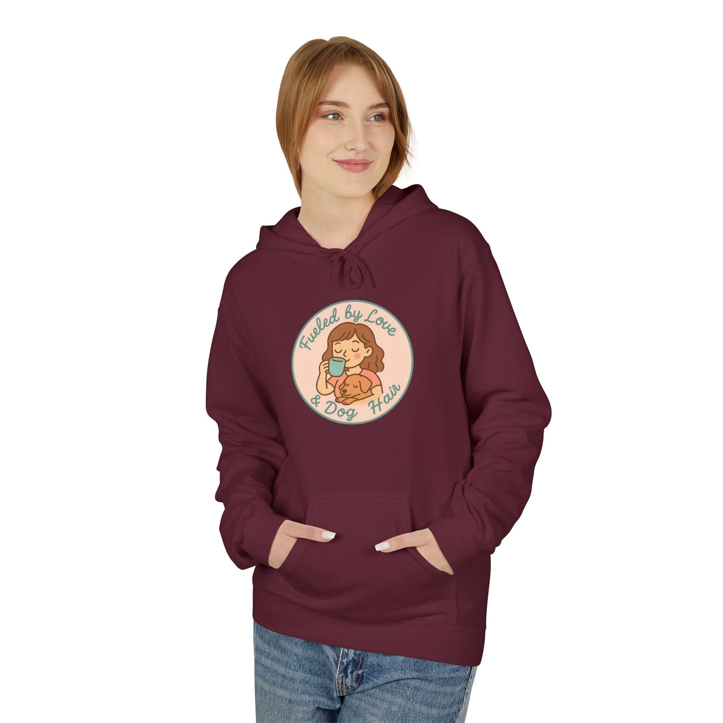 Hoodie for Dog Moms - Unisex Midweight Softstyle Fleece Hoodie
