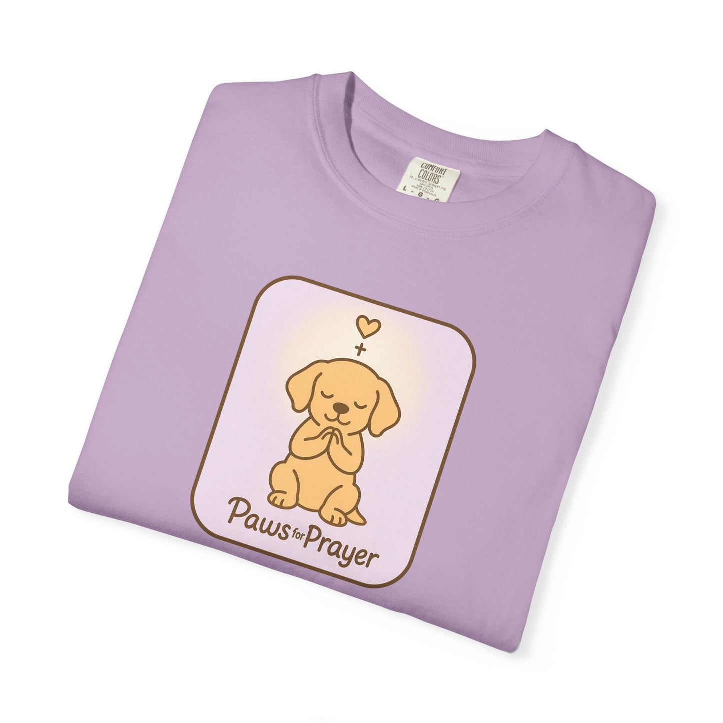 Prayerful Paws Unisex T-Shirt, Dog Lover Gift, Cute Pet Tee, Animal Prayer Shirt, Casual Animal Tees, Gift for Dog Owners