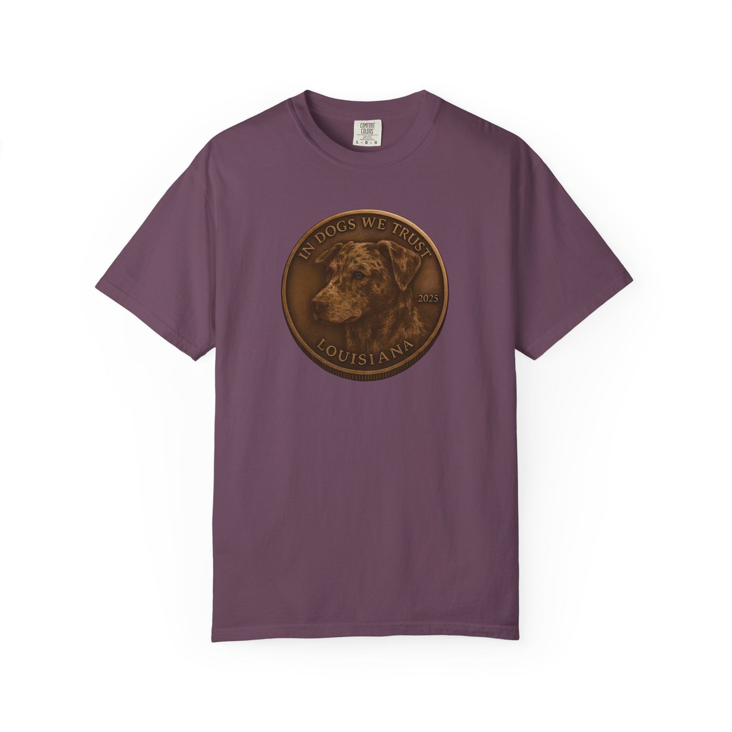 Louisiana State Coin T-Shirt Collection - Proud Dog Breed Illustrations
