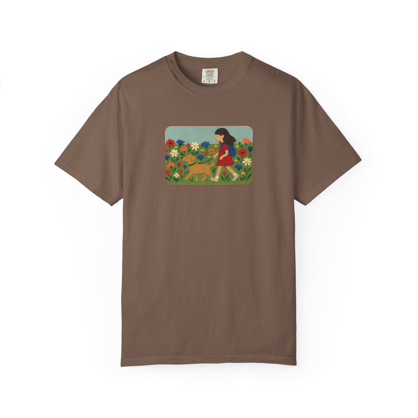 Dog Walking Collage T-shirt