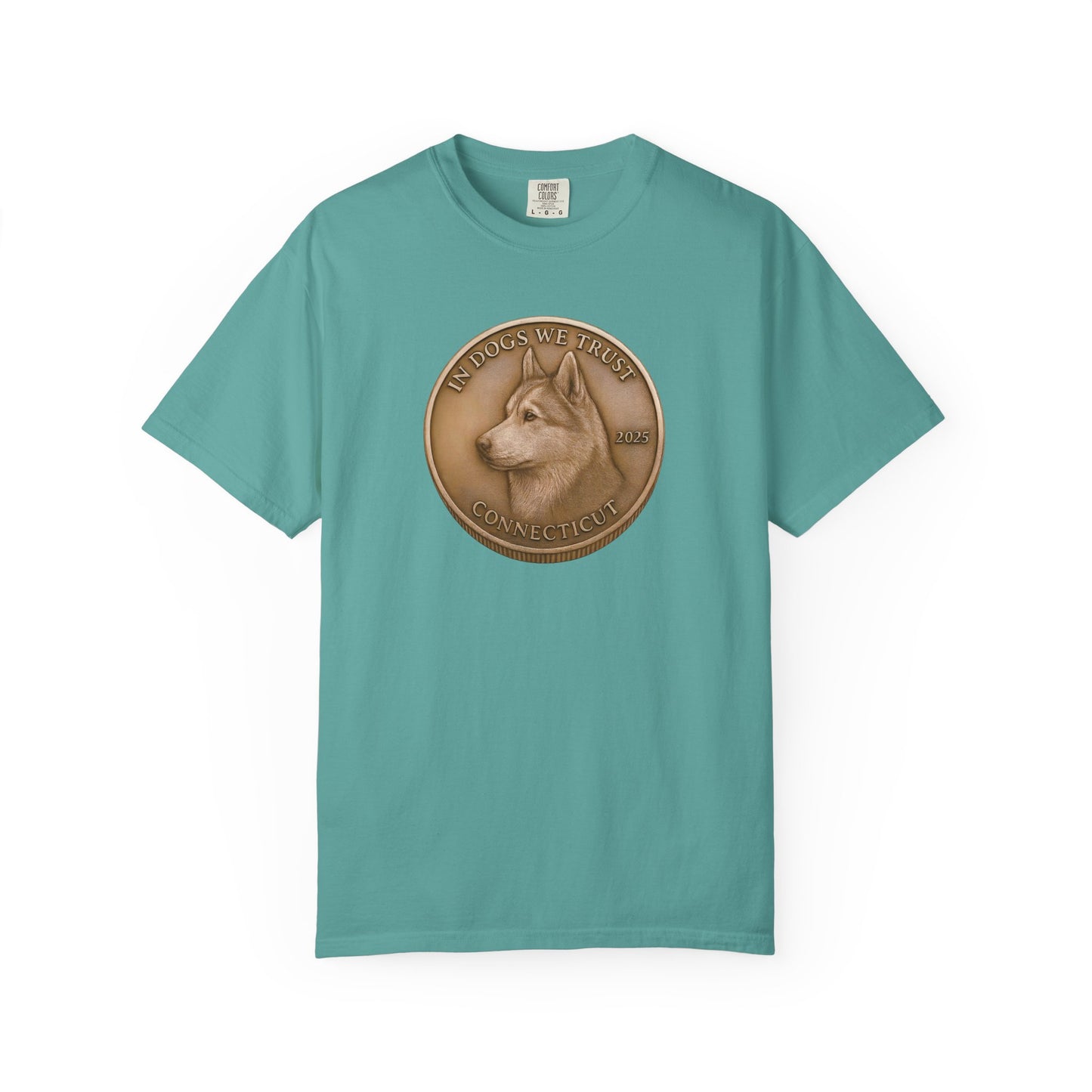 Connecticut State Coin T-Shirt Collection - Proud Dog Breed Illustrations