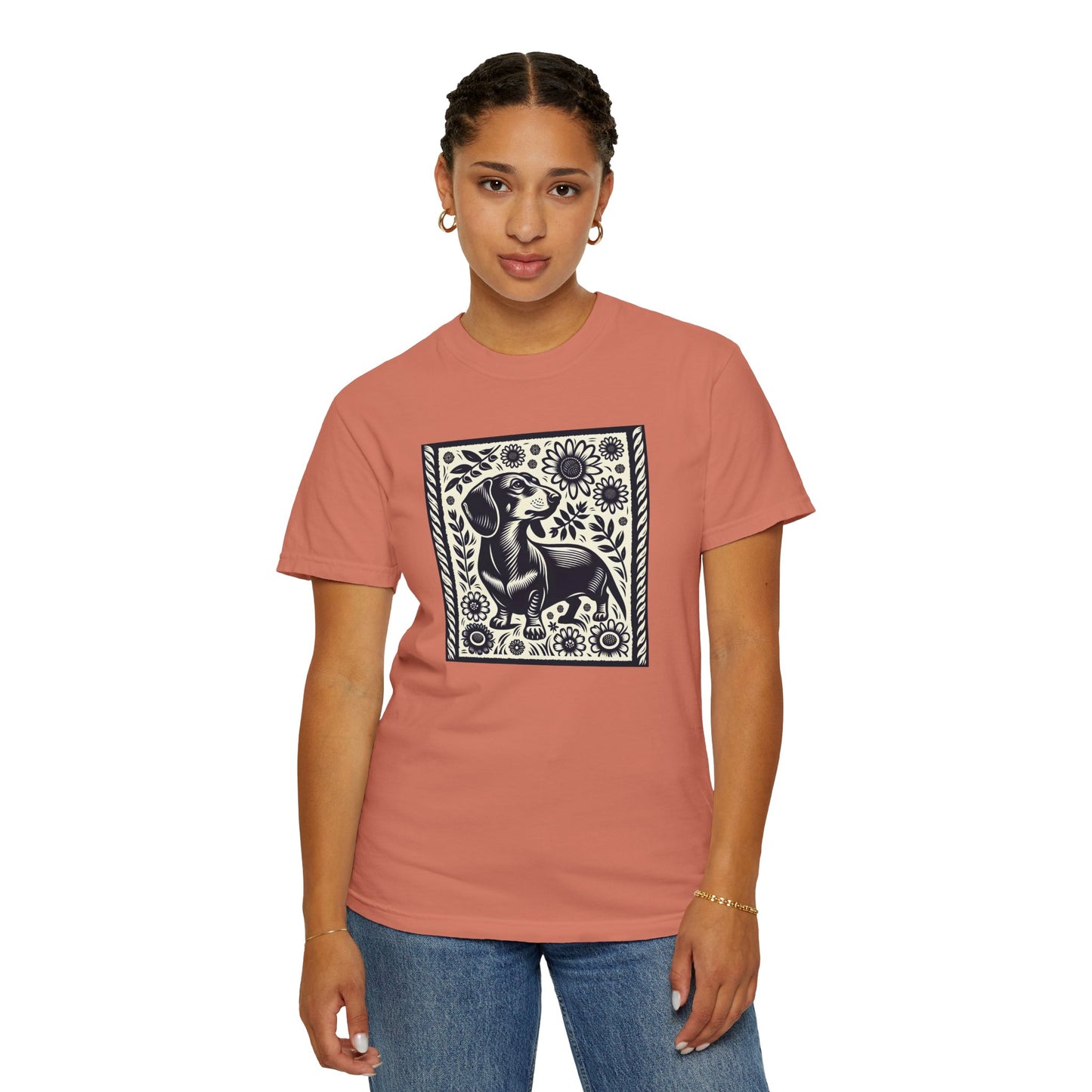 Dachshund Floral Unisex T-Shirt - Perfect for Dog Lovers