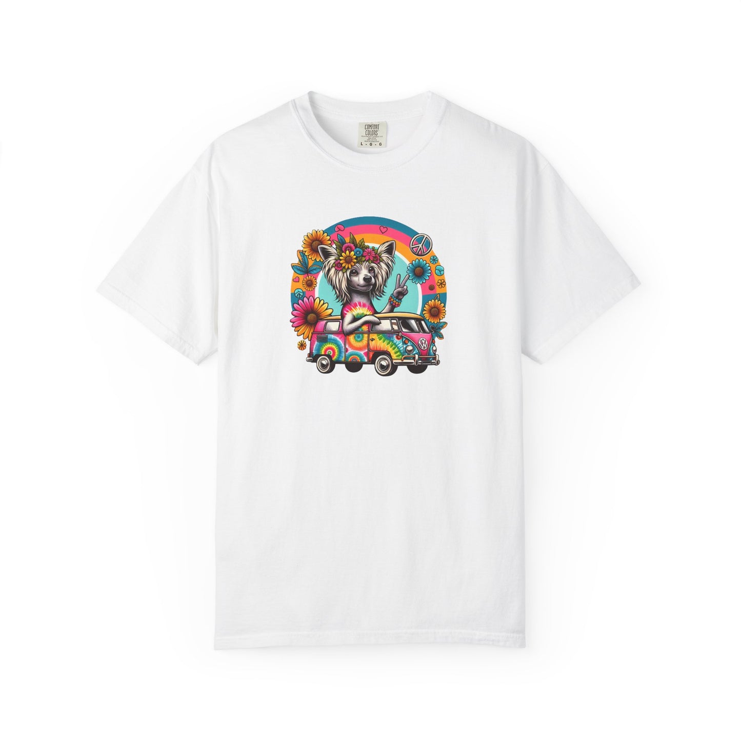 Hippie Chinese Crested Tie-Dye T-shirt