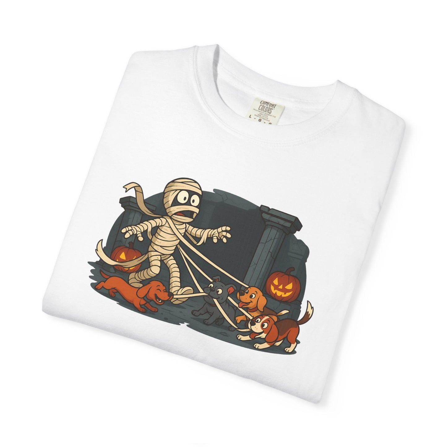 Halloween Graphic T-Shirt, Unisex Mummy Design, Spooky Shirt for Fall, Halloween Costume Tee, Unique Gift for Trick-or-Treaters