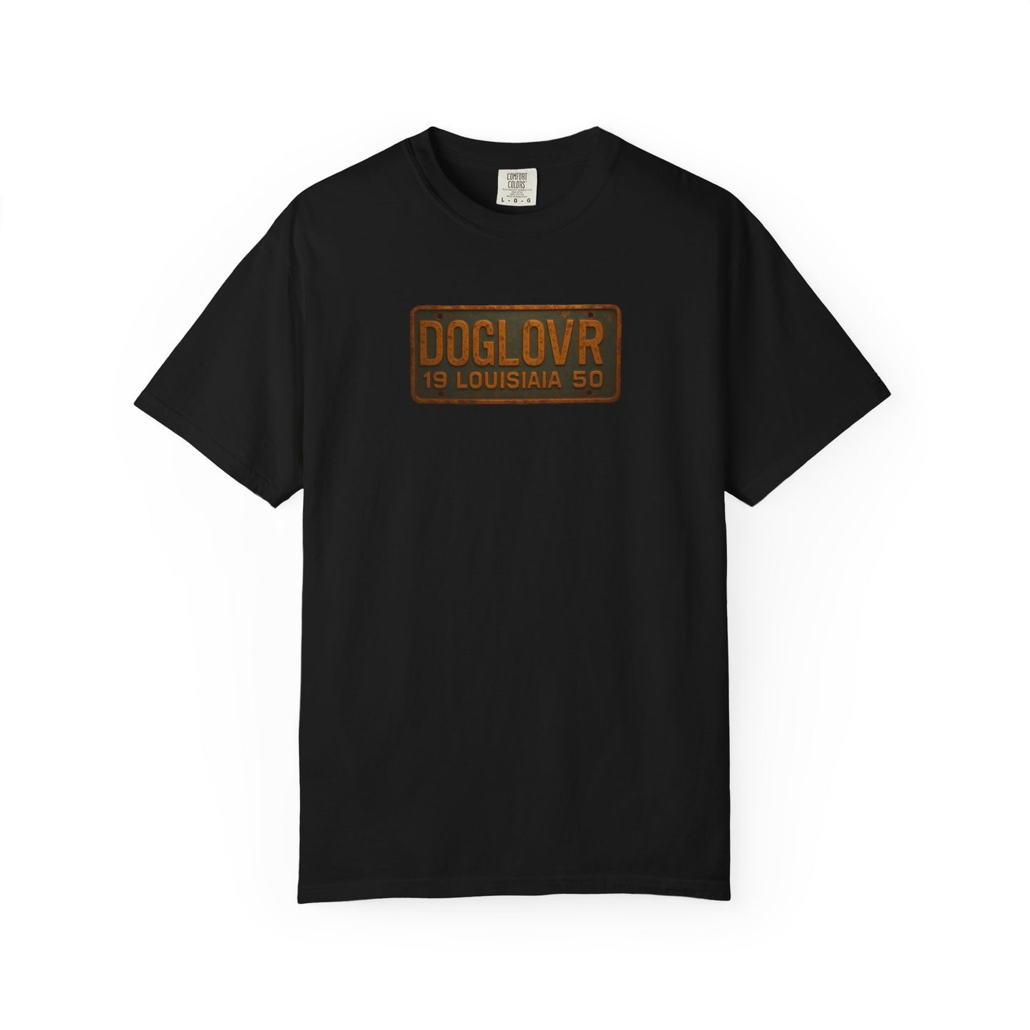Vintage Louisiana DOGLOVR State License Plate T-Shirt
