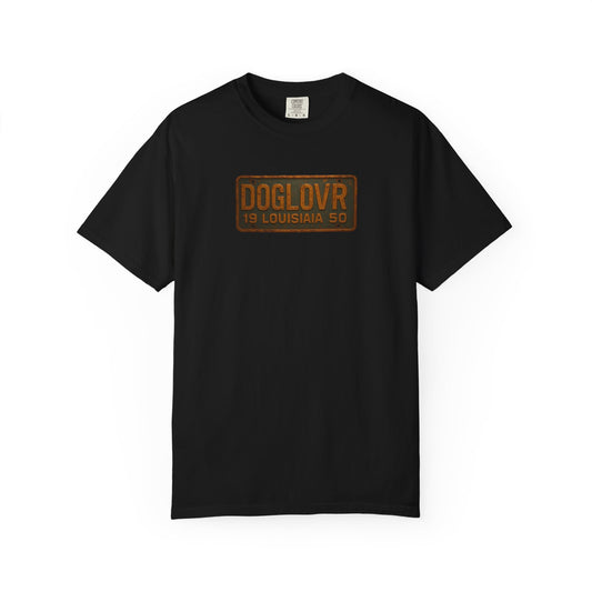 Vintage Louisiana DOGLOVR State License Plate T-Shirt