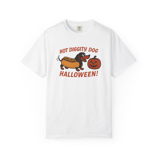 Halloween Dog T-shirt, Funny Halloween Tee, Unisex Graphic Shirt, Dog Lover Gift, Fall Apparel, Cute Halloween Outfit