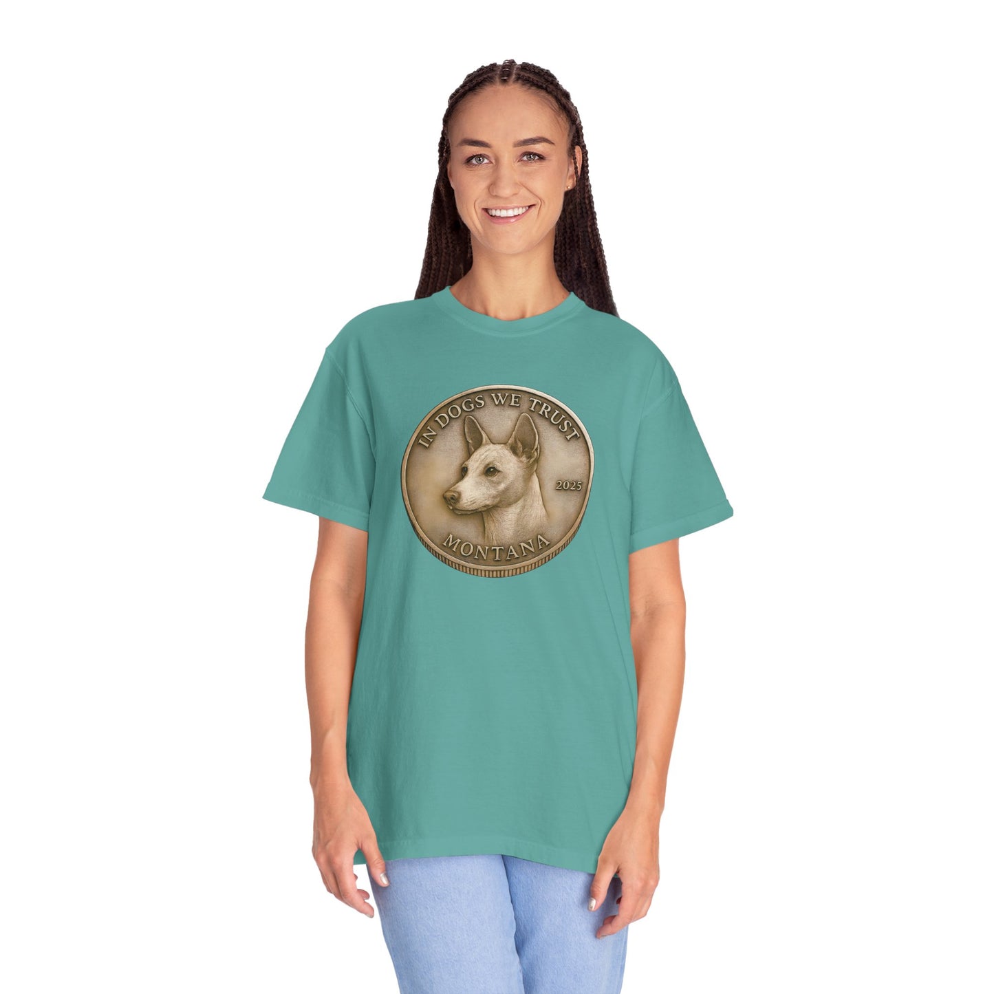 Montana State Coin T-Shirt Collection - Proud Dog Breed Illustrations