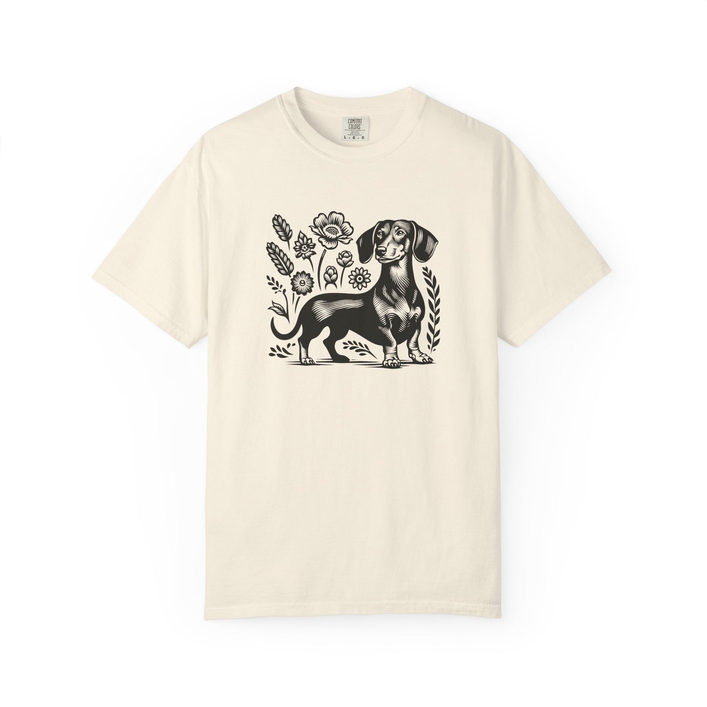 Floral Dachshund Unisex T-Shirt - Comfy Pet Lover Gift