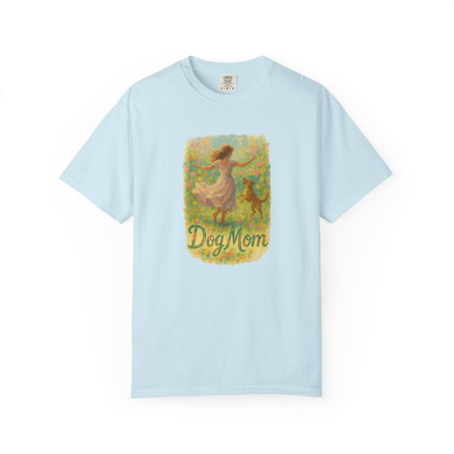 Dog Mom T-Shirt, Cute Animal Lover Tee, Gift for Pet Moms, Garment-Dyed T-Shirt, Casual Summer Shirt, Birthday Gift, Dog Lover Merchandise