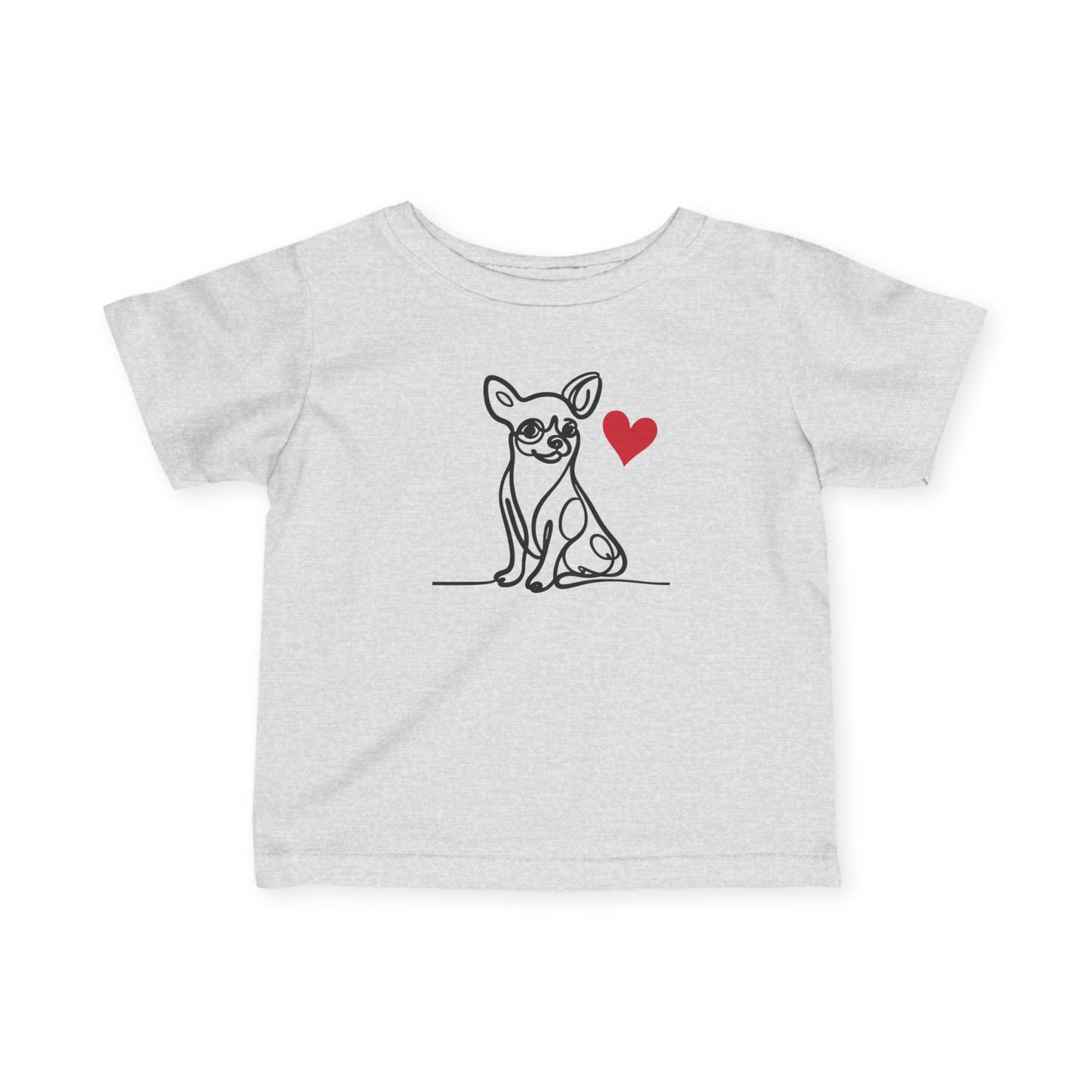 Chihuahua Love Infant Tee - Adorable Short Sleeve Shirt for Baby
