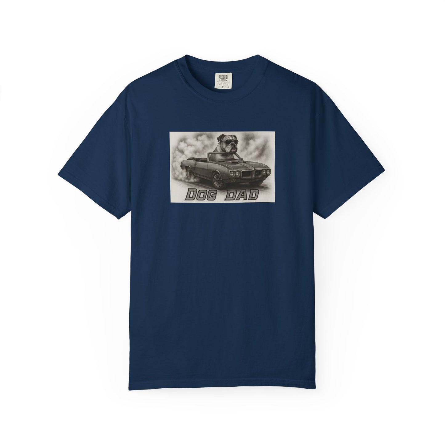Dog Dad - Bulldog - Cool Dogs in Cool Cars T-Shirt Collection