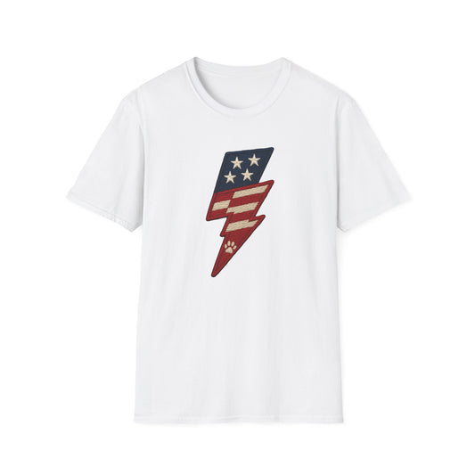 Patriotic Unisex T-Shirt with Flag Design, USA Pride Shirt, Everyday Wear, 4th of July Gift, Casual Style, American Flag Tee