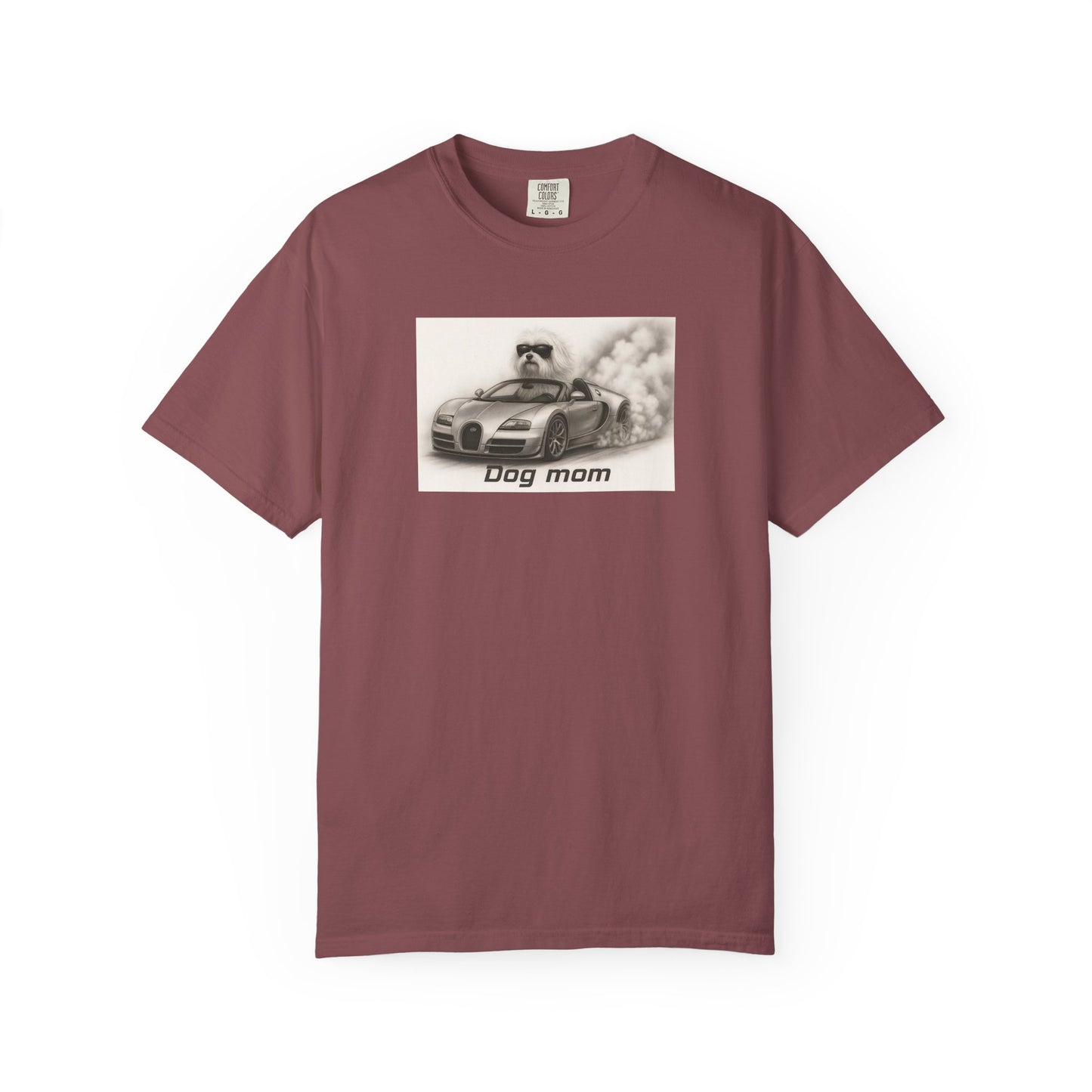 Dog Mom - Maltese Terrier - “Cool Dogs in Cool Cars” T-Shirt Collection