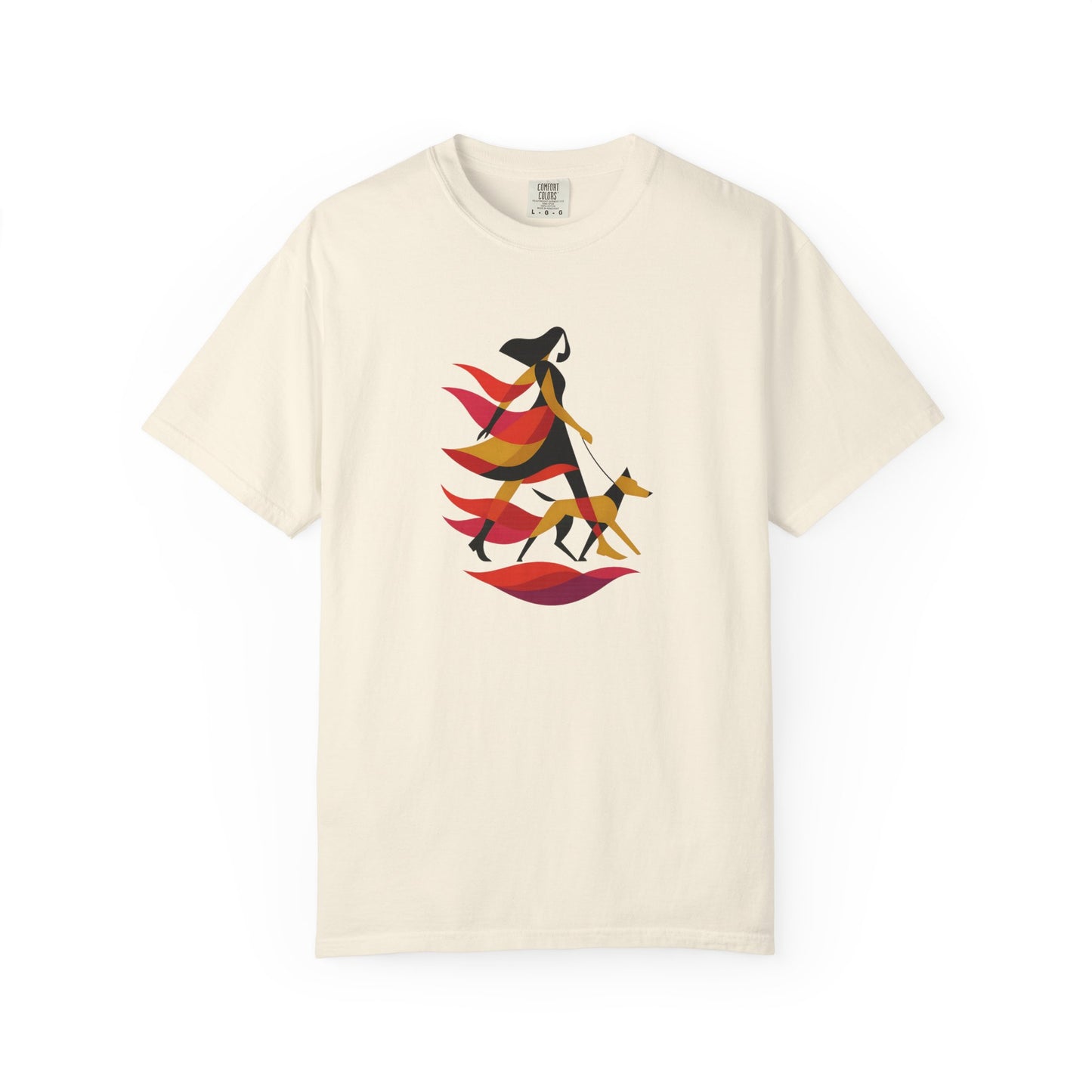 Nature-Inspired Dog Mom Walking Tee
