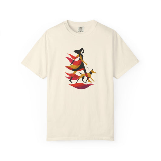 Nature-Inspired Dog Mom Walking Tee