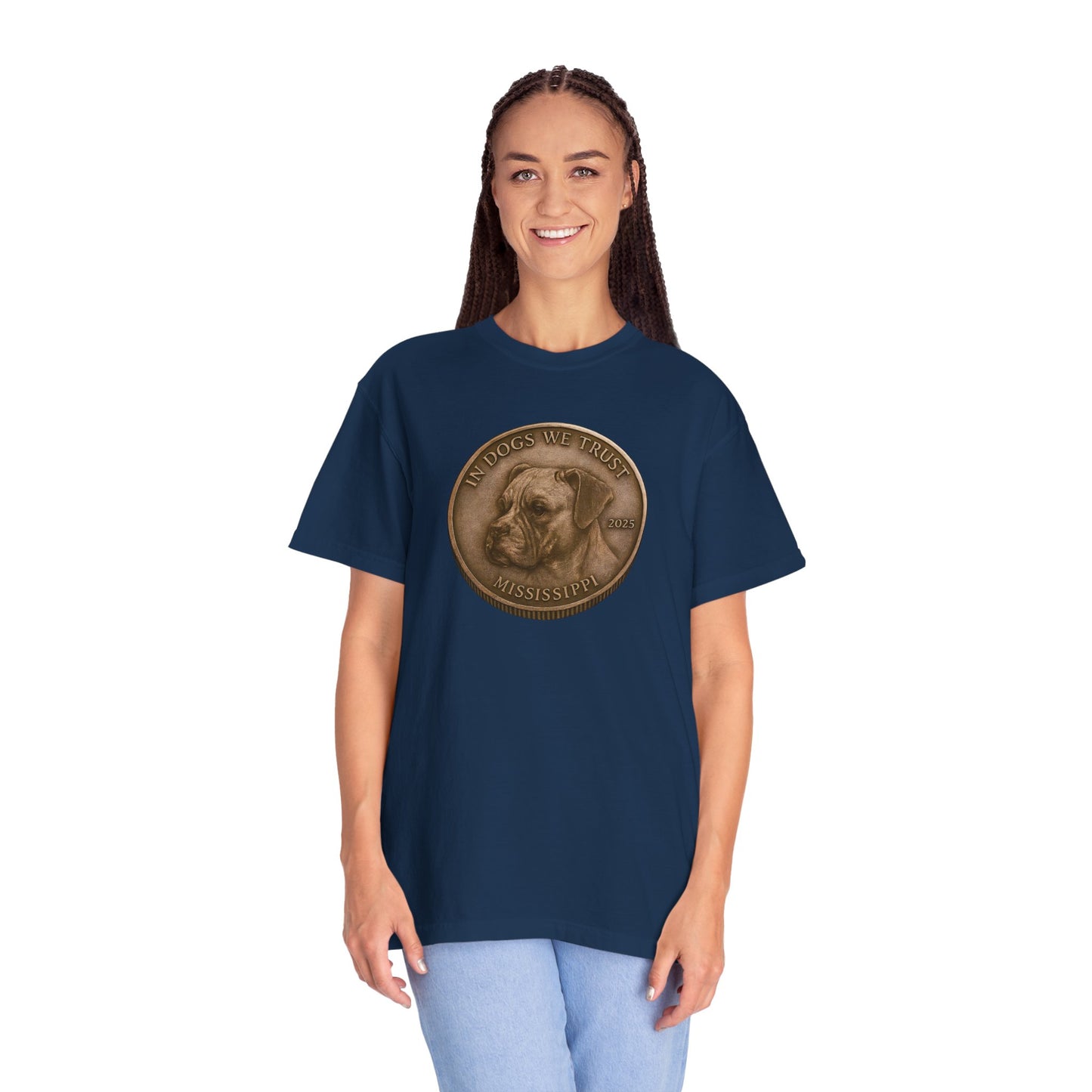 Mississippi DC State Coin T-Shirt Collection - Proud Dog Breed Illustrations