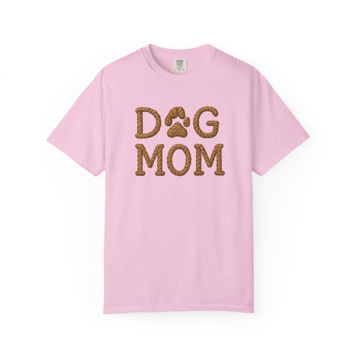 Dog Mom Garment-Dyed T-Shirt, Unisex Pet Lover Tee, Gift for Dog Owners, Casual Wear, Dog Themed Apparel, Animal Lover Clothing