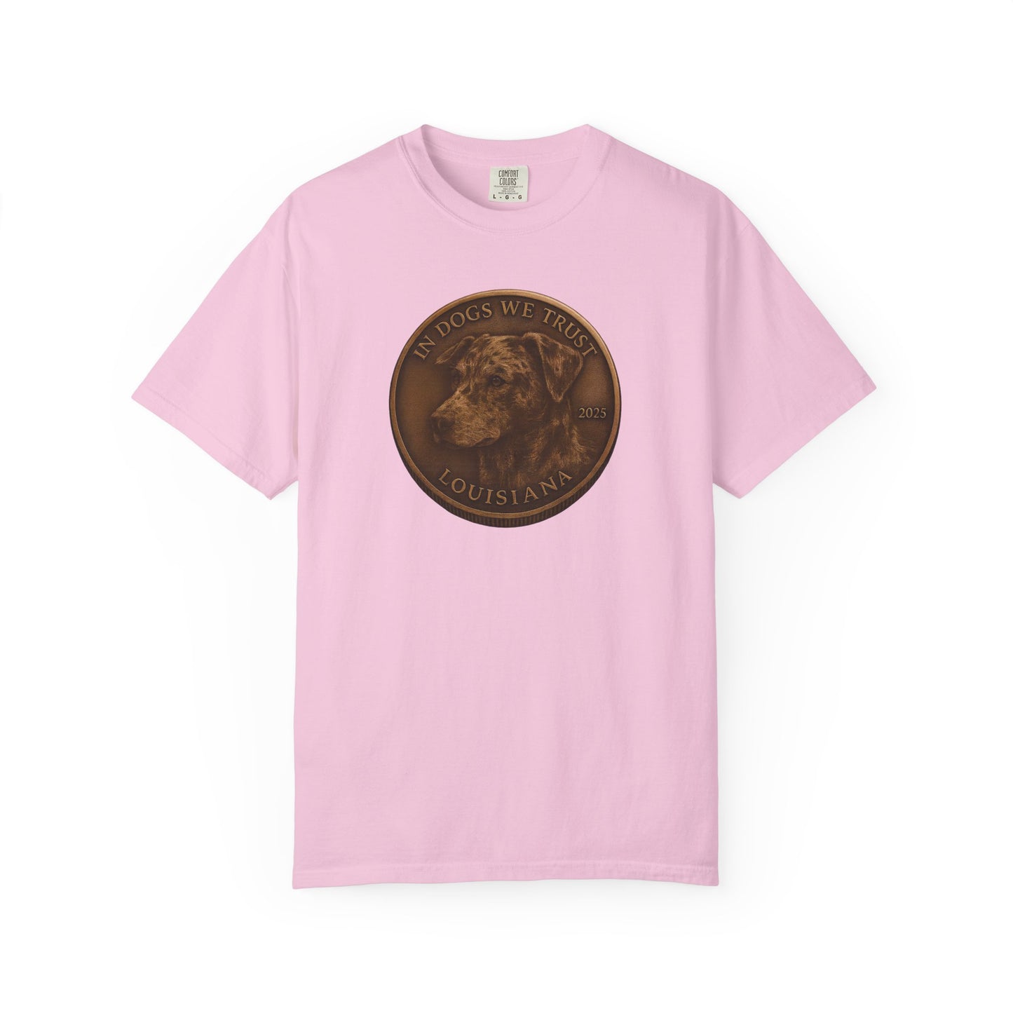 Louisiana State Coin T-Shirt Collection - Proud Dog Breed Illustrations