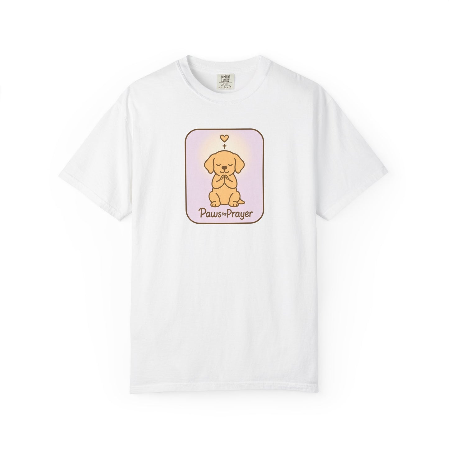 Prayerful Paws Unisex T-Shirt, Dog Lover Gift, Cute Pet Tee, Animal Prayer Shirt, Casual Animal Tees, Gift for Dog Owners