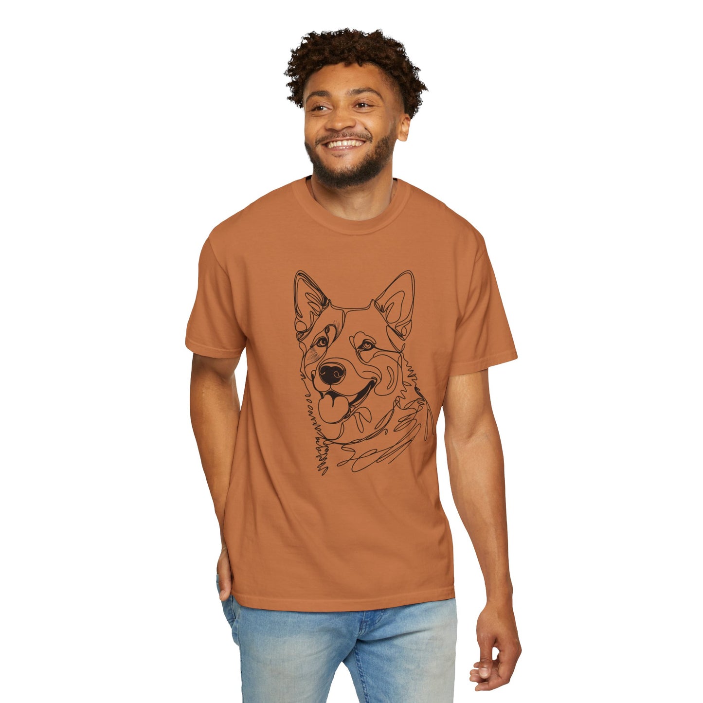 Blue Heeler Line Art Tee
