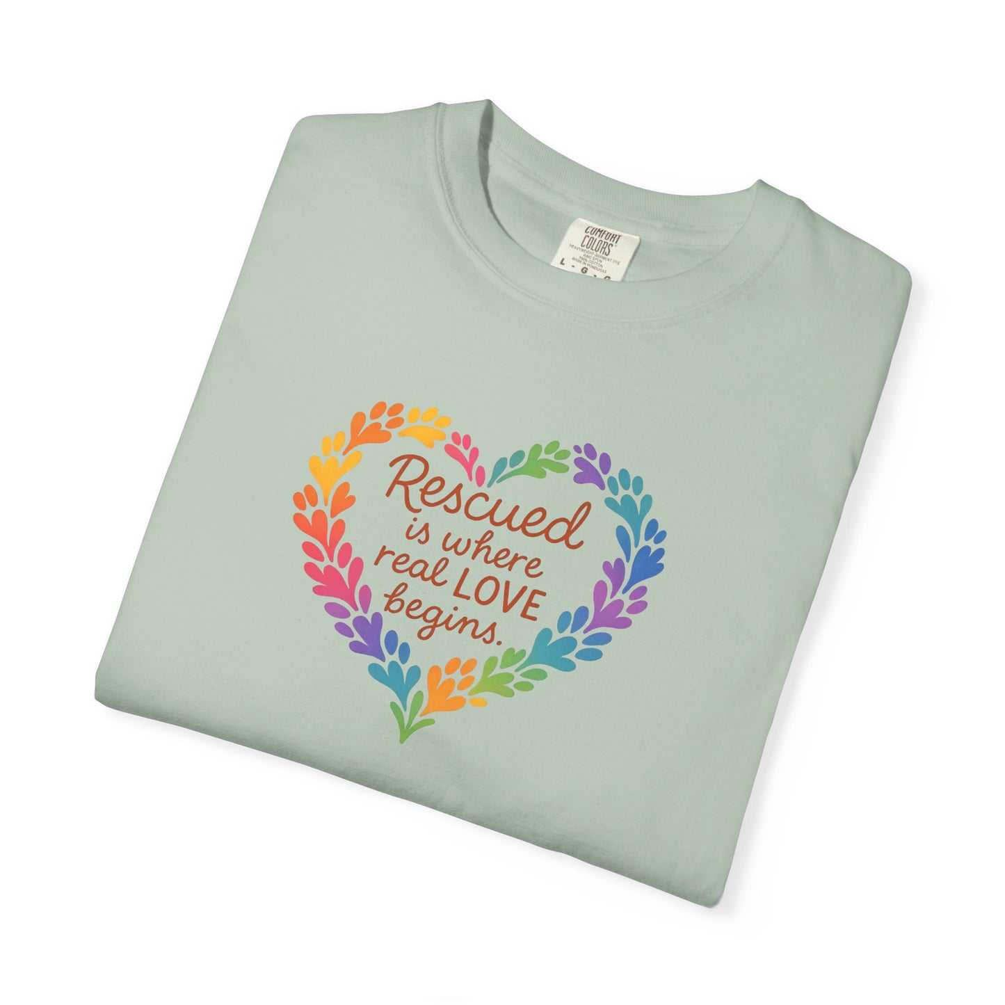 Heartwarming Rescue T-Shirt for Animal Lovers, Gift for Pet Owners, Adoption Day, Love Your Pet, Eco-Friendly Apparel