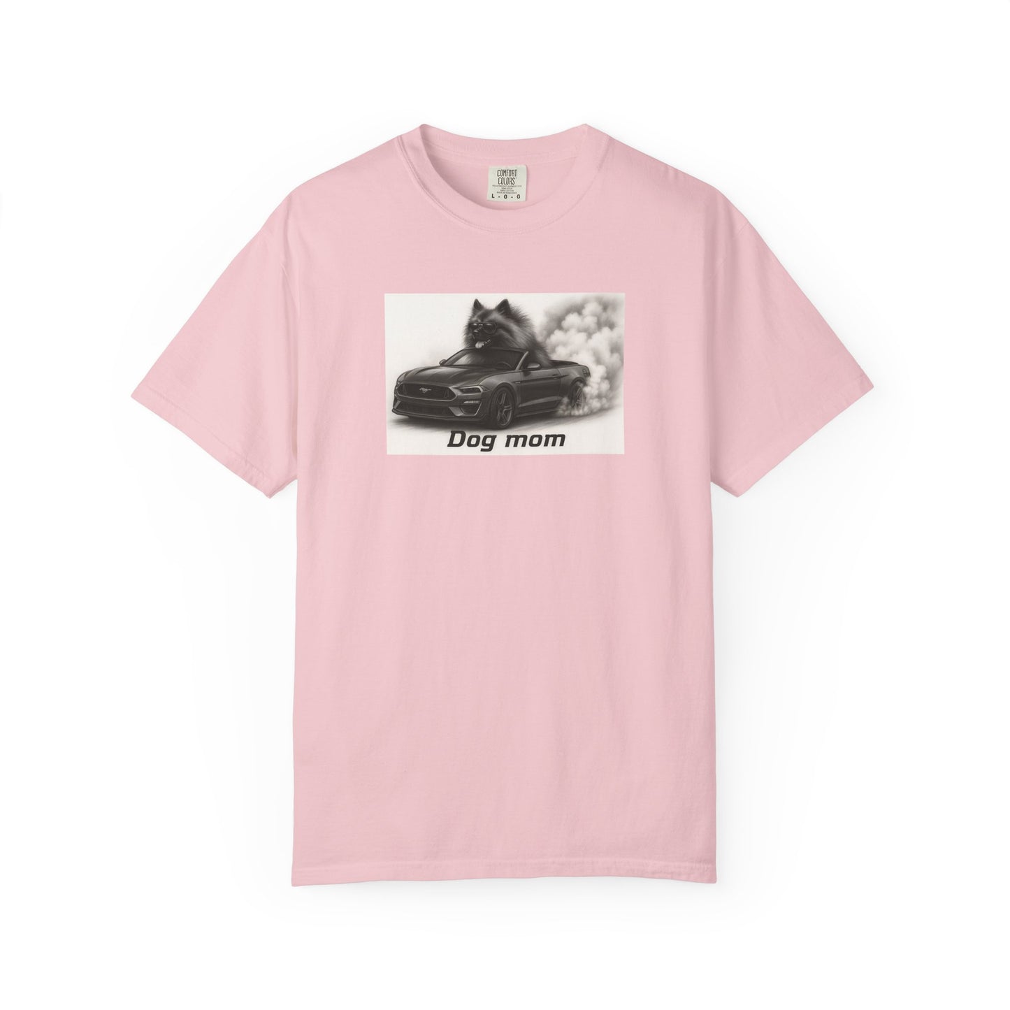 Dog Mom - Keeshond - “Cool Dogs in Cool Cars” T-Shirt Collection
